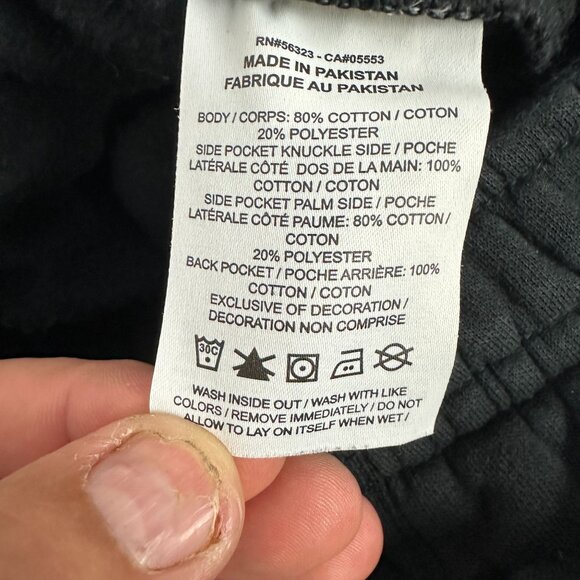 Nike Black Gold Just Do It Jogger Sweatpants Mens Small Athletic Casual Pants - Picture 5 of 5